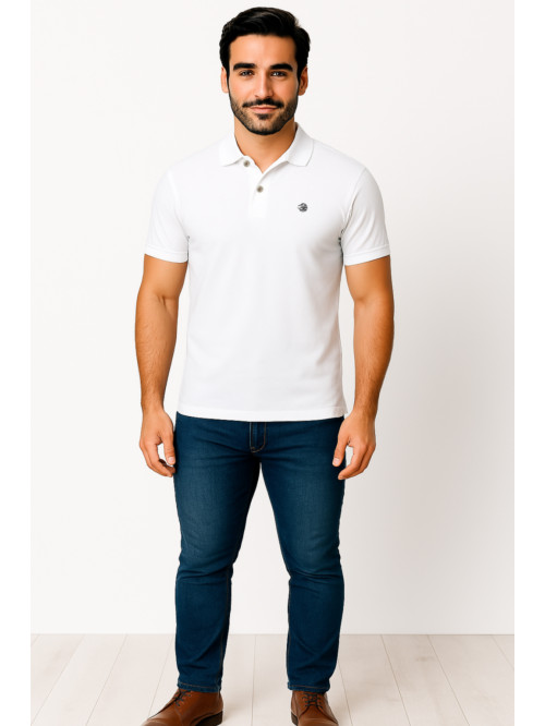 Craggy Beyaz Polo Tişört