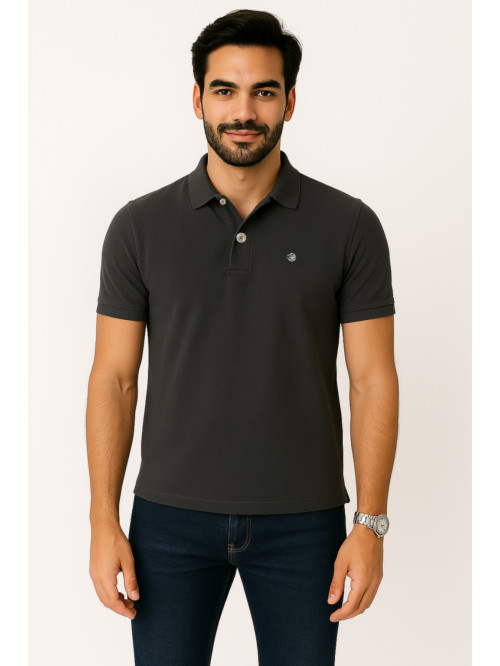 Craggy Koyu Gri Polo Tişört